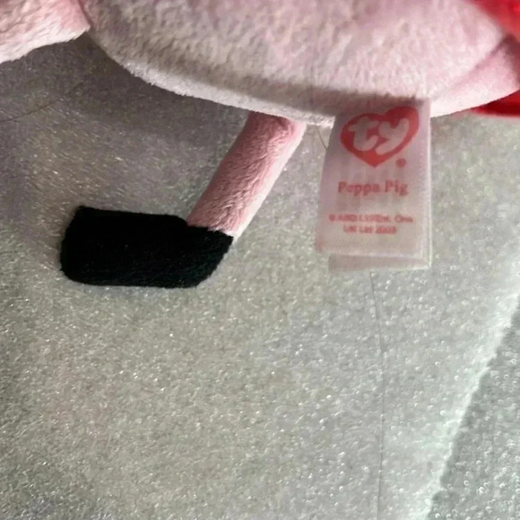 FREE  TY Beanie Peppa Piggy with Bear Plush Doll for Kids - Picture 8 of 8